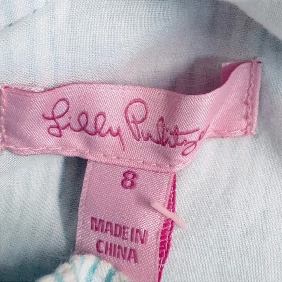 Lilly Pulitzer Vivienne One-Shoulder Light Blue Floral Appliqué Dress - Picture 5 of 10